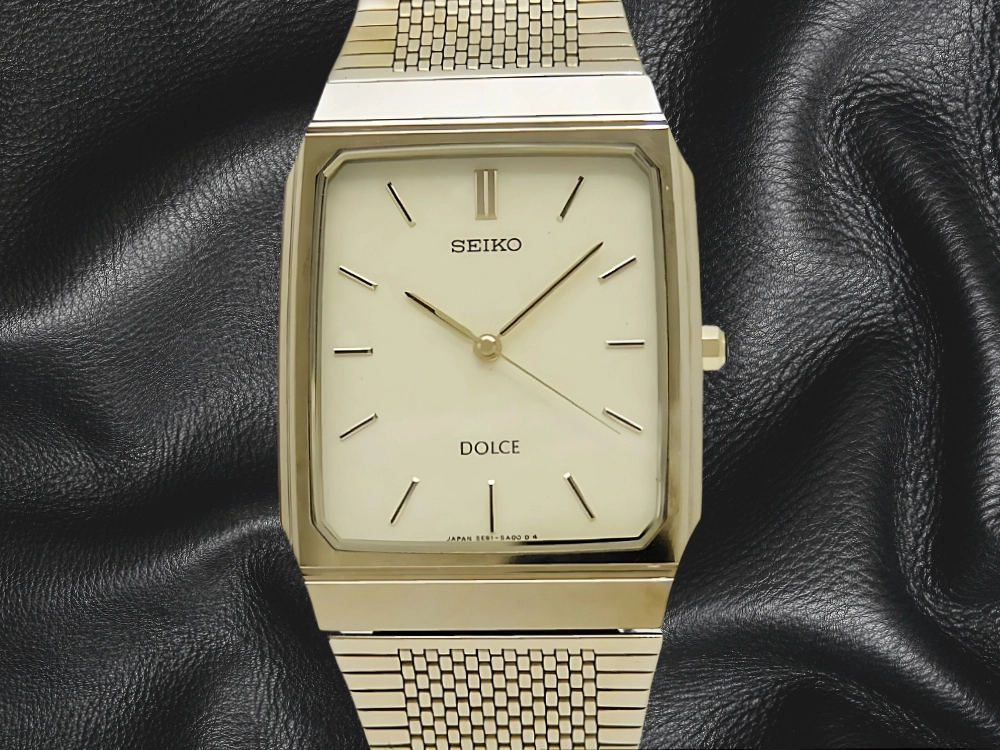JA-3026| セイコー ドルチェ 5E61-5A00 タングステンカーバイド/SS