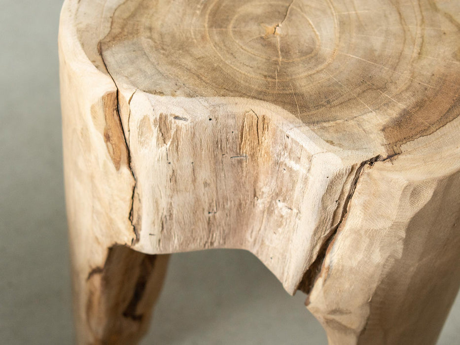 Rustic Wood Log Stool — ANTRY USE ONLY GENUINE
