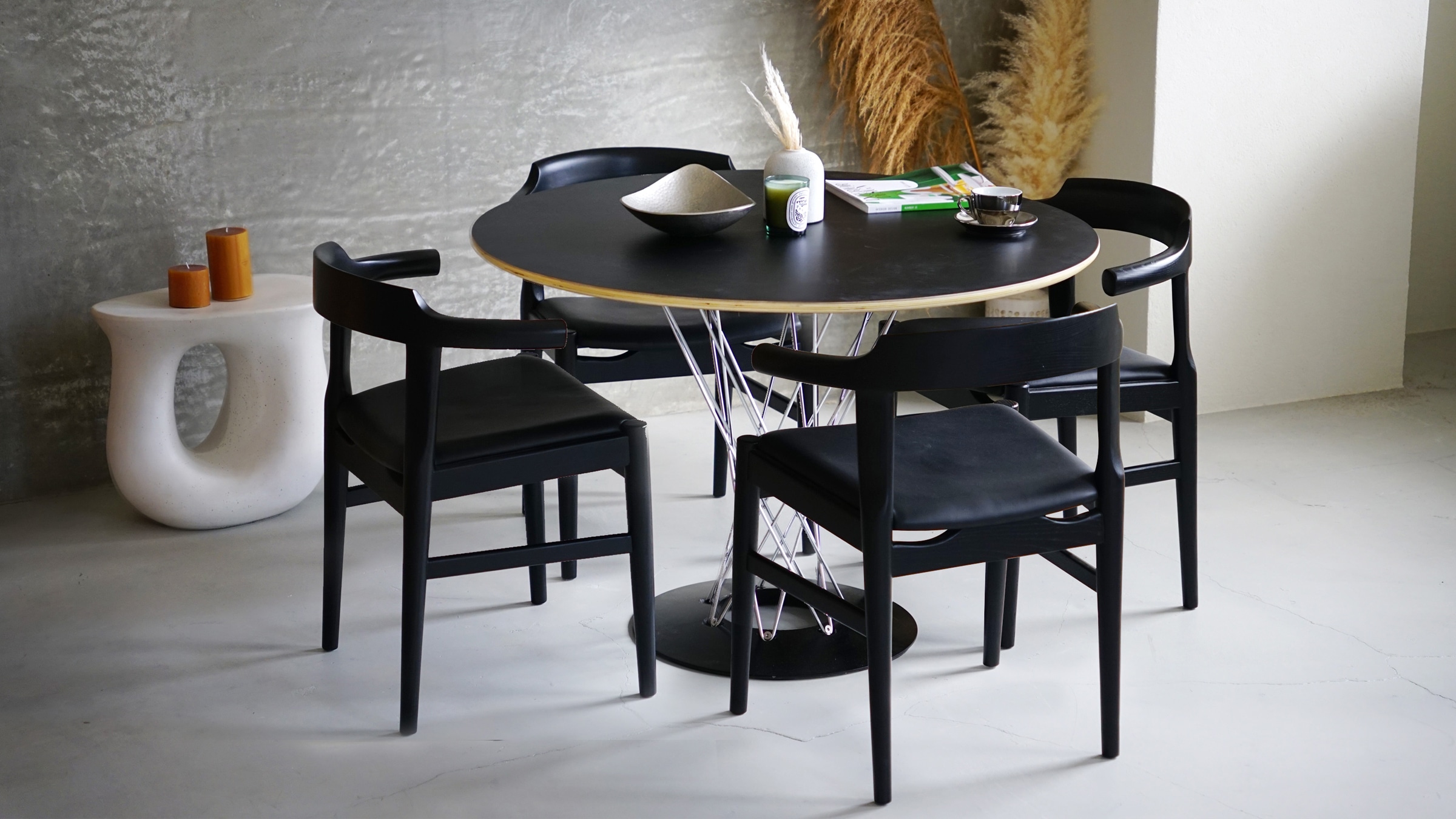 2脚セット ブラック】ハンス・J・ウェグナー PP58 アームチェア 木製