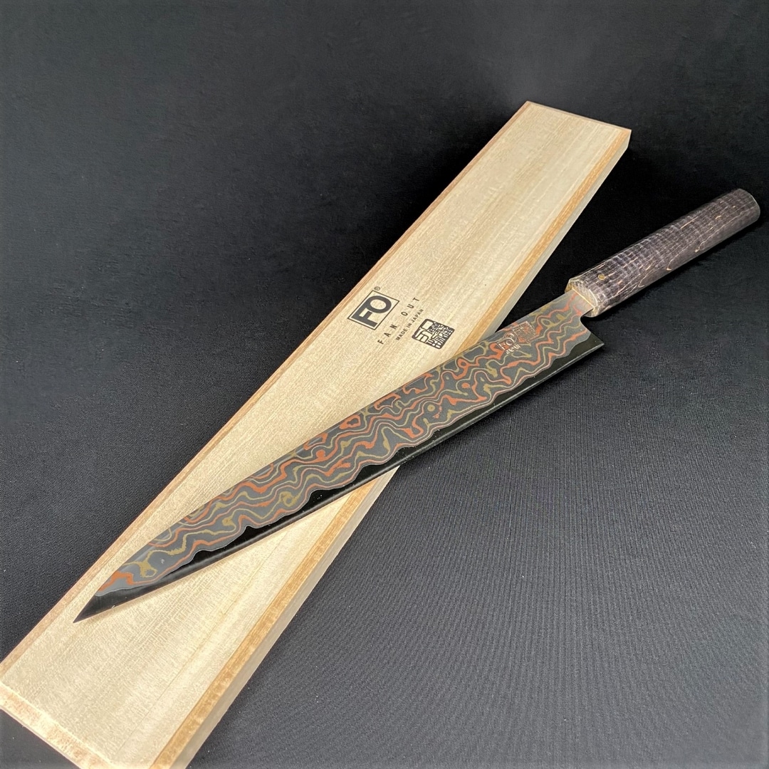 ダマスカス包丁 【 豪美 】柳刃（黒）(黒): FANOUT｜ANA Mall｜マイル