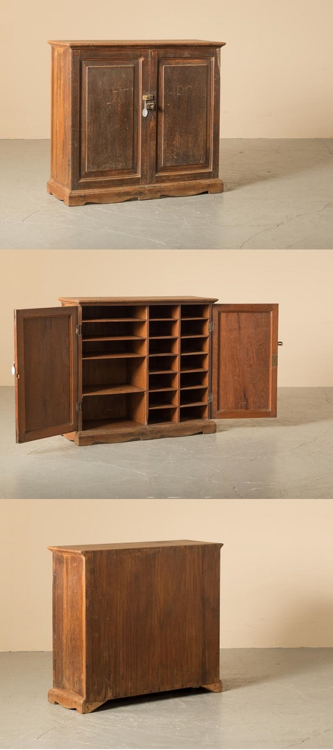 キャビネット アンティーク家具 おしゃれ 木製 シェルフ 棚 ナチュラル