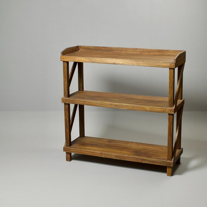 シェルフ アンティーク家具 おしゃれ 木製 シェルフ 3段 棚 ラック