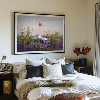 The Last Drive [Best Seller] – Vintage Car in Flowers Gallery Wall