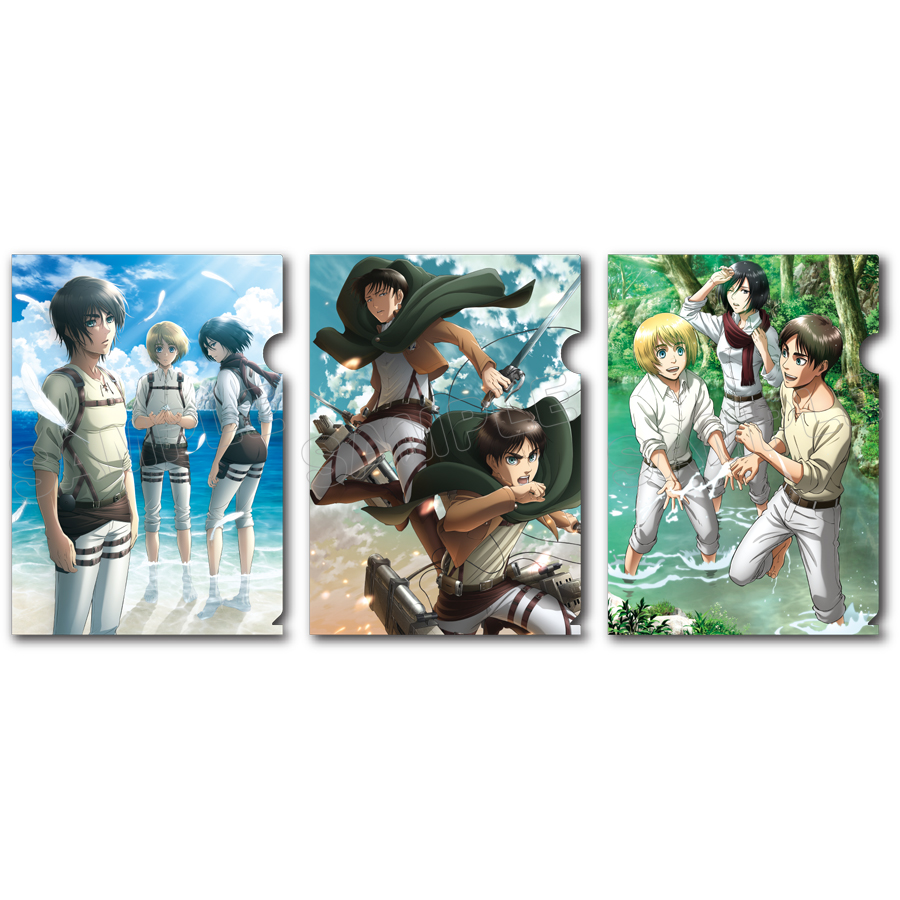 TBS限定】A4クリアファイル3枚セット／進撃の巨人 | TBS・MBSアニメ
