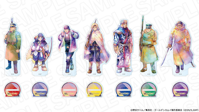 ゴールデンカムイ」杉元や尾形、鯉登らが“PALE TONE”デザインに♪ 新作