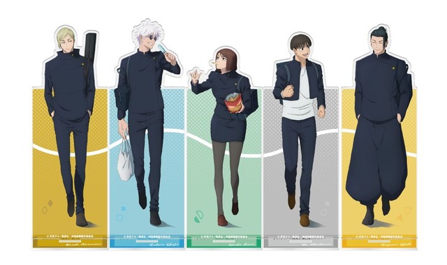 呪術廻戦」高専時代の五条、夏油、硝子、七海、灰原を描きおろし