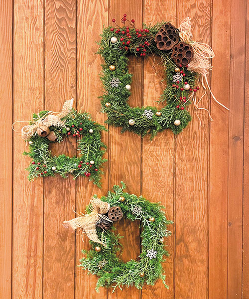 フォトフレームを使ったクリスマスリース | 北海道新聞 旭川支社 +