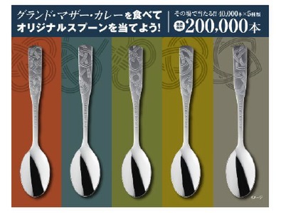 CoCo壱番屋 5種類の輝きが美しく彩るスプーンセット オリジナル