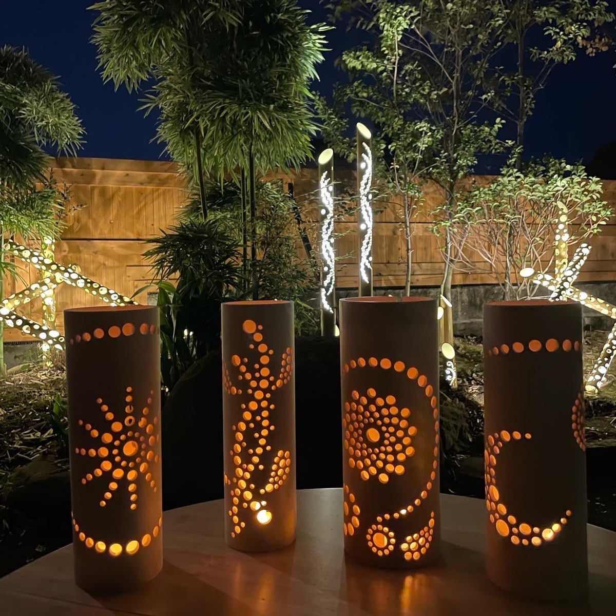 大手町を彩る「竹あかりアート」、自宅のインテリアに持ち帰れたら素敵