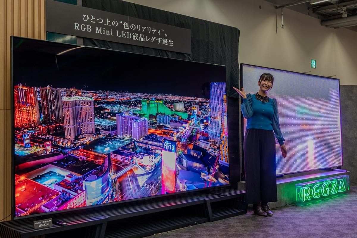 ASCII.jp：レグザ、RGB Mini LED搭載大画面テレビ「116ZX1R」を日本で