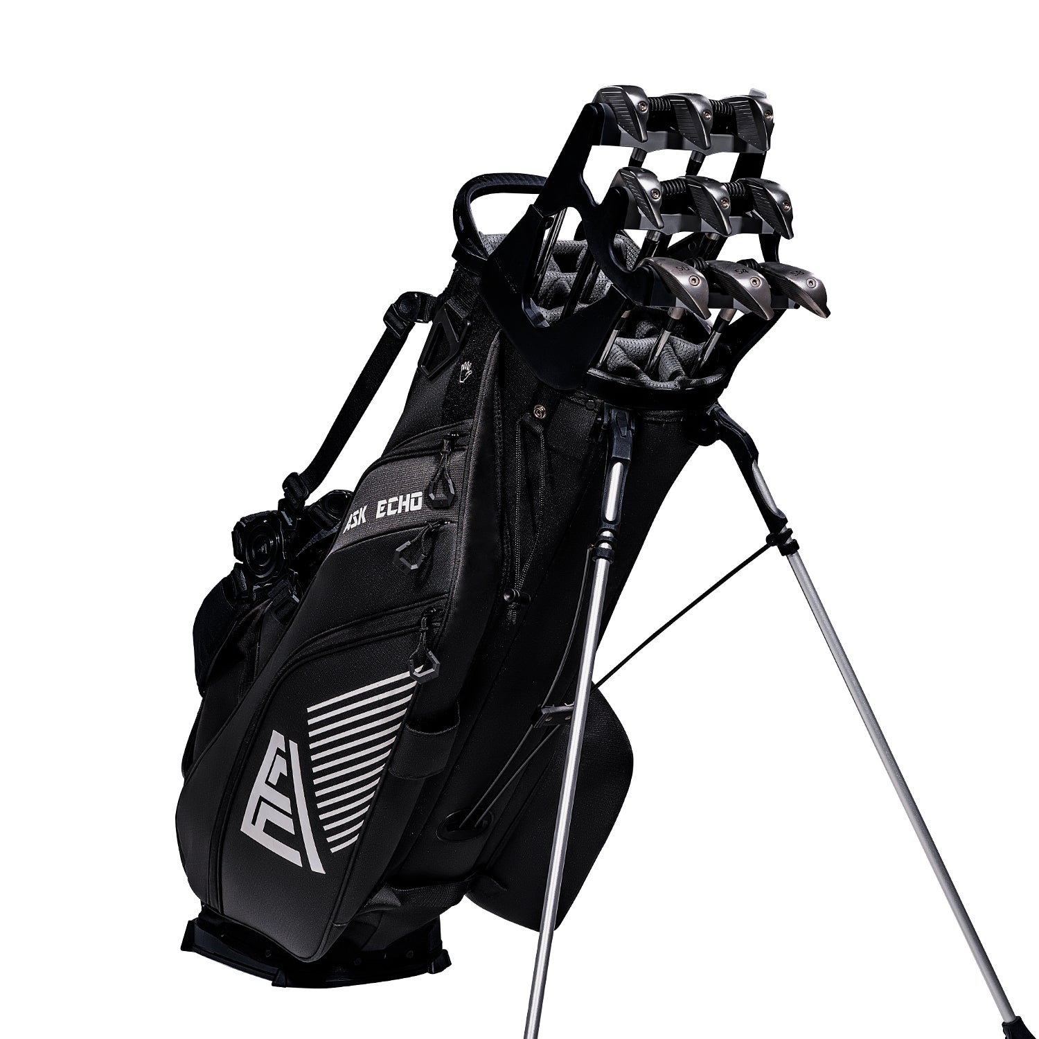 Ask Echo 2026 ST-14 Hybrid Stand Bag and Pendor Lock Club Organizer Bu