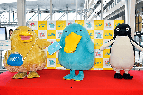 JR西日本、イコちゃんとスマートイコちゃんによる「ICOCA電子マネー