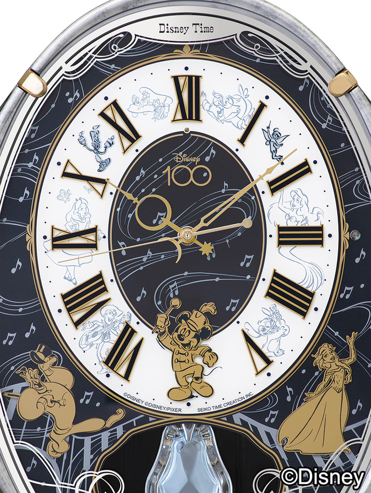 500台限定！ ディズニー100を記念したプラチナカラーのアミューズ時計