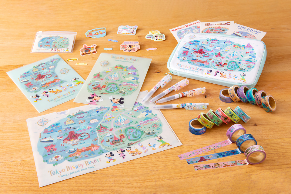 東京ディズニーリゾートの地図モチーフグッズは普段使いにも