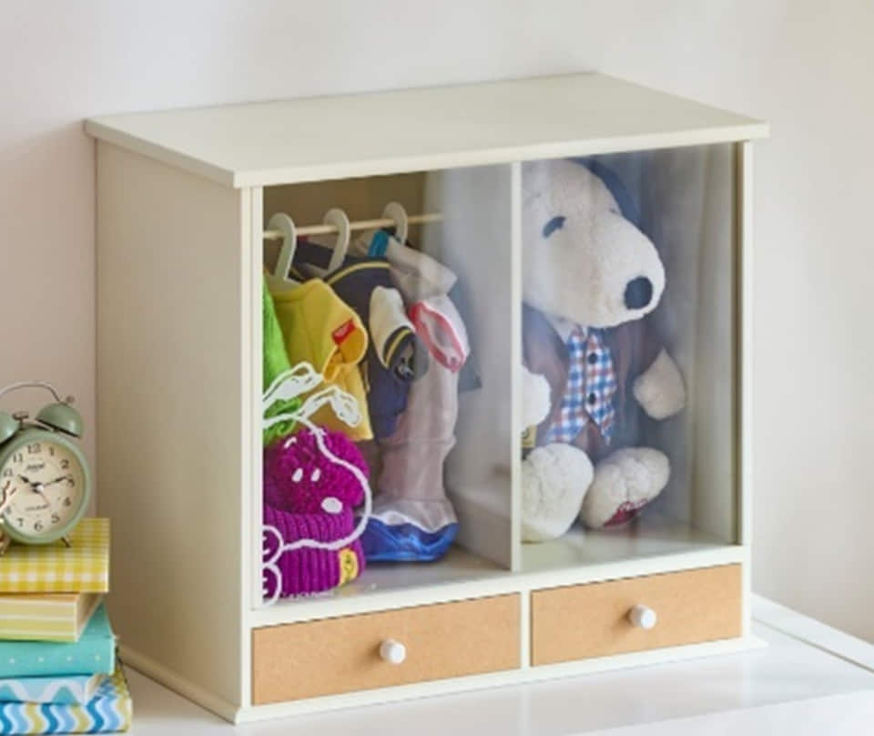 スヌーピーファンと共同開発したアイデア商品、8月9日発売。収納ラック