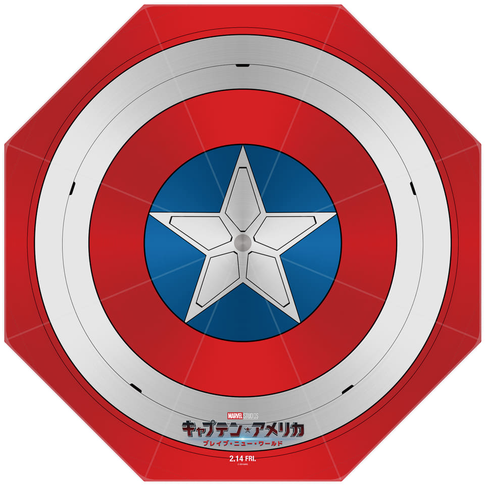 傘シェアサービス・アイカサにマーベル映画「キャプテン・アメリカ