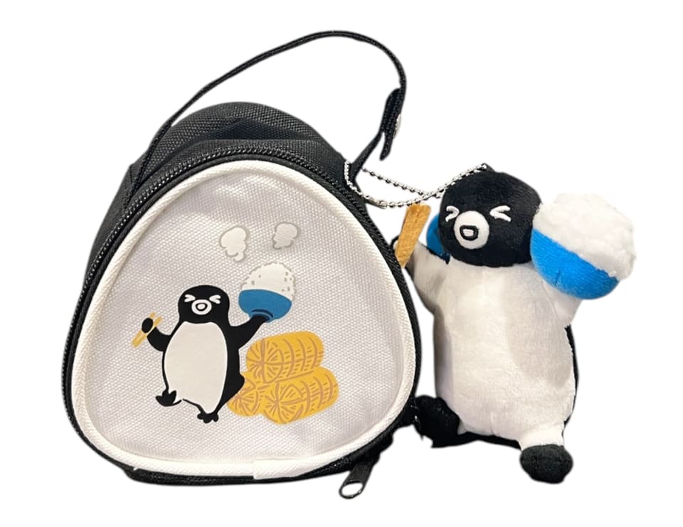 Suicaのペンギンおにぎりトート」発売。コンビニおにぎり2個そのまま