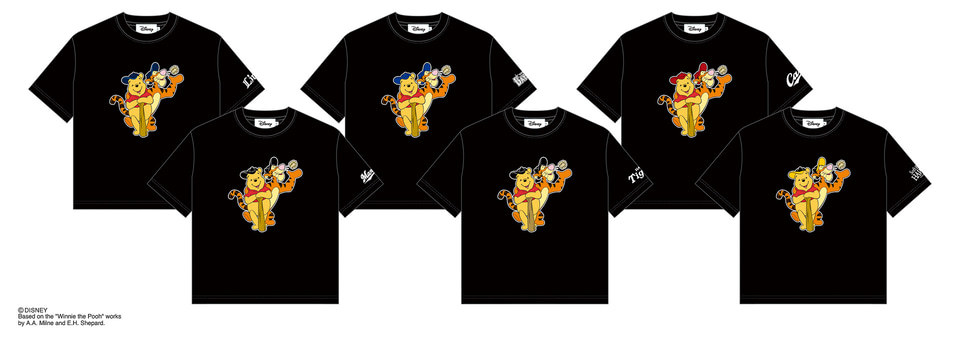 くまのプーさんとティガーがプロ野球12球団に入団！ チームカラー