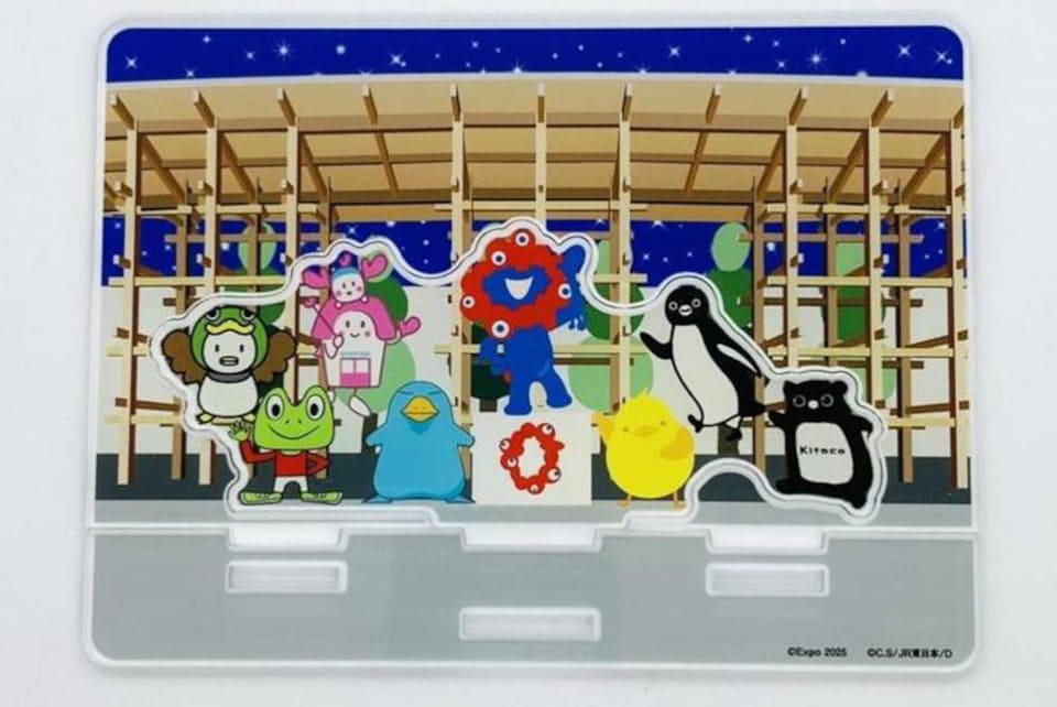 JR 7社キャラクター×ミャクミャク、万博限定ピンバッジセットなど10