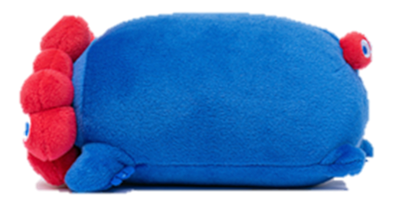 一緒にお出かけしやすい「もっちりミャクミャク」ぬいぐるみミニサイズ