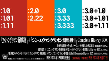 エヴァンゲリオン全網羅BD-BOX、今日発売。通常版で27500円から - AV Watch