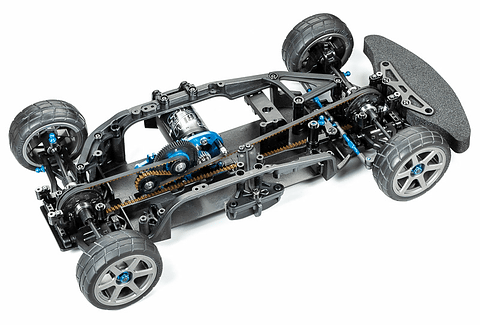 タミヤ、シングルベルトドライブ4WDの1/10 電動RCカー「TA07 PRO