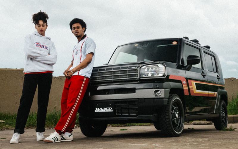 ダムド、ダイハツ「タフト」用ボディキット「80's Side Kick」 クール