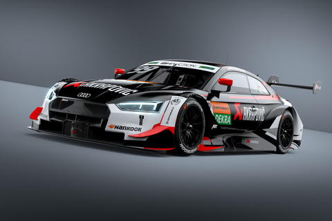 DTMチャンピオンのレネ・ラスト選手が日の丸カラーの「Audi Sport RS 5