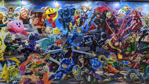 Nintendo Live】「スマブラSP」全ファイター出演の巨大壁画が会場に