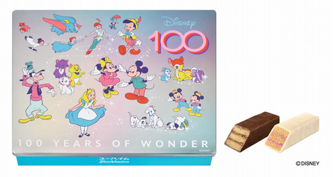 ディズニー創立100周年記念パッケージのユーハイム商品が4月5日発売