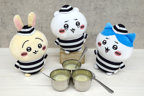 ちいかわ」より、まんまるフォルムの新たな「ぽてたまぬいぐるみ」が