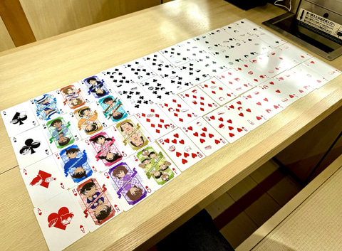 くら寿司×「名探偵コナン」コラボ第3弾グッズのトランプを撮り下ろし
