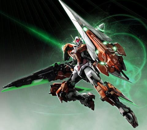 赤く染められたダブルオーガンダム「PG 1/60 ダブルオーガンダムセブン