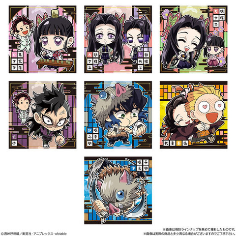 無限列車編」のワンシーンもシールになった「にふぉるめーしょん 鬼滅