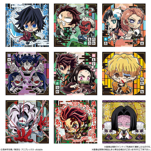 無限列車編」のワンシーンもシールになった「にふぉるめーしょん 鬼滅