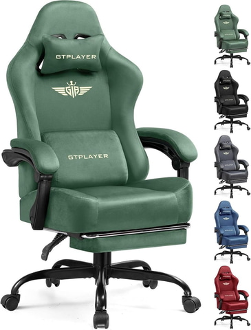 Amazonセール】「GTPLAYER」なめらかなベロア素材のゲーミングチェアが