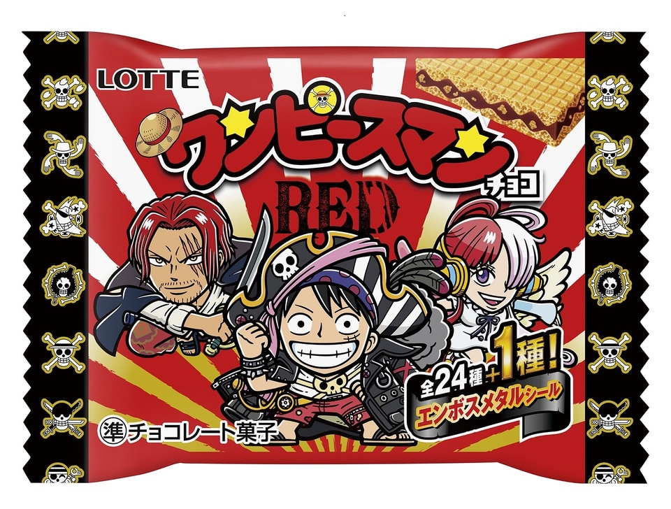 ビックリマン×ONE PIECE「ワンピースマンチョコRED」西日本エリアでも