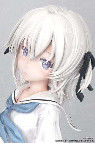 かぷりちお氏原作の“色素薄いJC”を立体化！ Bfull、フィギュア「眞白い