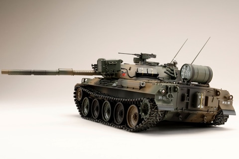 74式戦車」のバリエーションモデル「評価支援隊」仕様が、1/35スケール