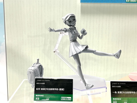 プラモデル「創彩少女庭園」より「虹村 映美【夏服】」などの原型公開