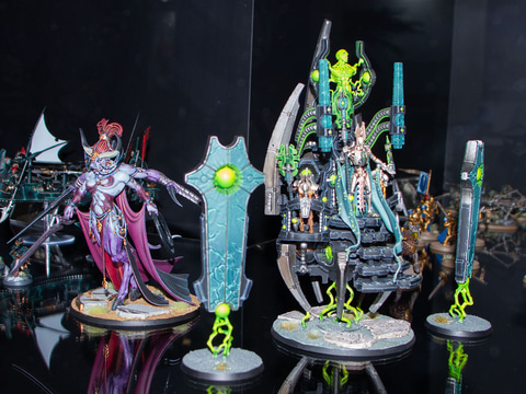 一般公開日の「ウォーハンマー」ゲームズワークショップブースから