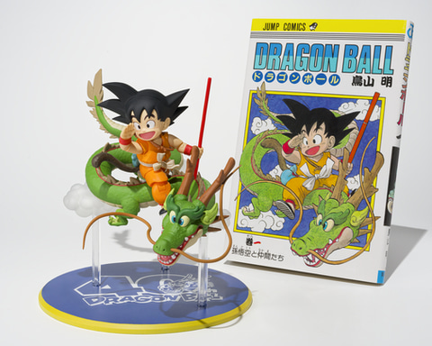 コミック「ドラゴンボール」第1巻の表紙を再現できる孫悟空の可動
