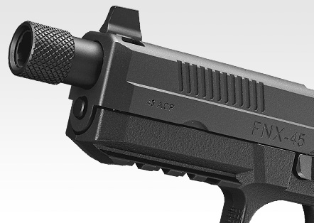 東京マルイより、45口径トライアルの仕様を受け継いだガスガン「FNX-45