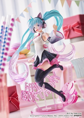 猫耳姿のミクさん！ 「初音ミク」の新たなプライズフィギュアが公開