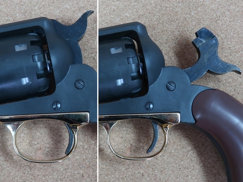 パーカッションリボルバーをモデルガンで再現！ 「『ニューモデル