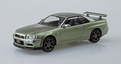 アオシマ、「R34スカイライン GT-R ニュル」プラモデル2色を9月発売