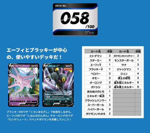 ポケモン、12月17日発売のTCG「ポケカ剣盾 スタートデッキ100」デッキ