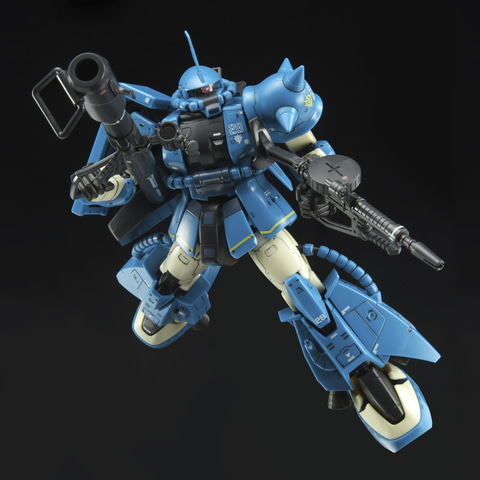 青いボディが特徴のガンプラ「RG MS-06R-2 ロバート・ギリアム専用ザク