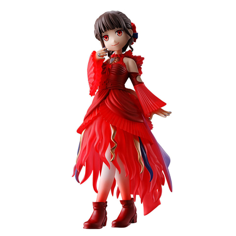 仮面ライダーリバイス」より、美しい赤のドレスを纏った「アギレラ」が