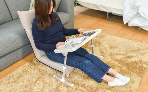 作業しやすい“傾き”をつけられる1人用こたつ「こたむき」、サンコーが